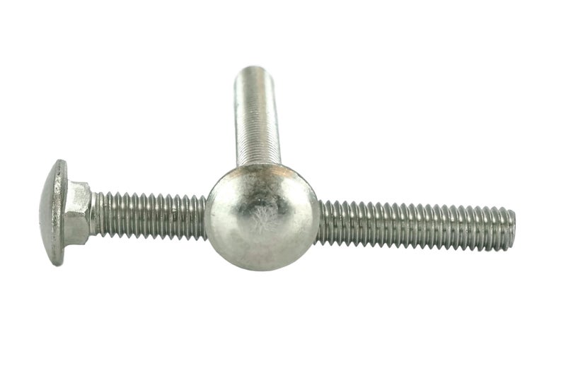 Chenango Supply Stainless 5/16-18 x 3inches Carriage Bolt (1inches to 5inches Lengths Available in Listing), 18-8 Stainless Steel,25 Pieces (5/16-18x3) - Image 1